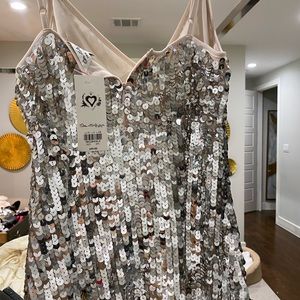 Sequin mini dress. Never worn.